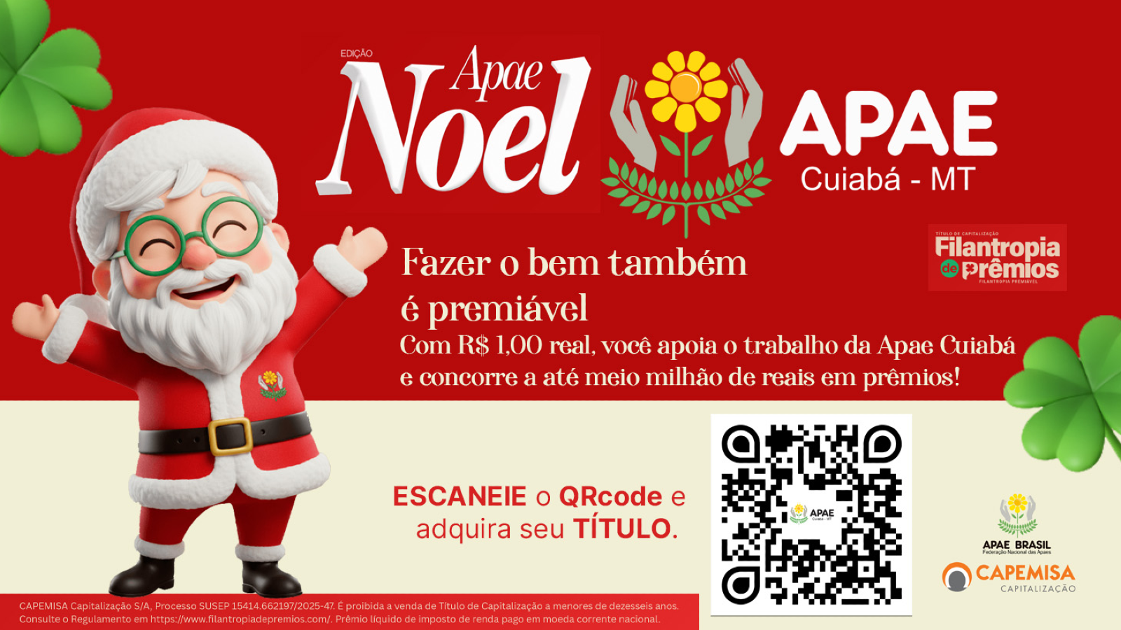 APAE NOEL 2025 AGORA COM COMPRA DE TÍTULO.