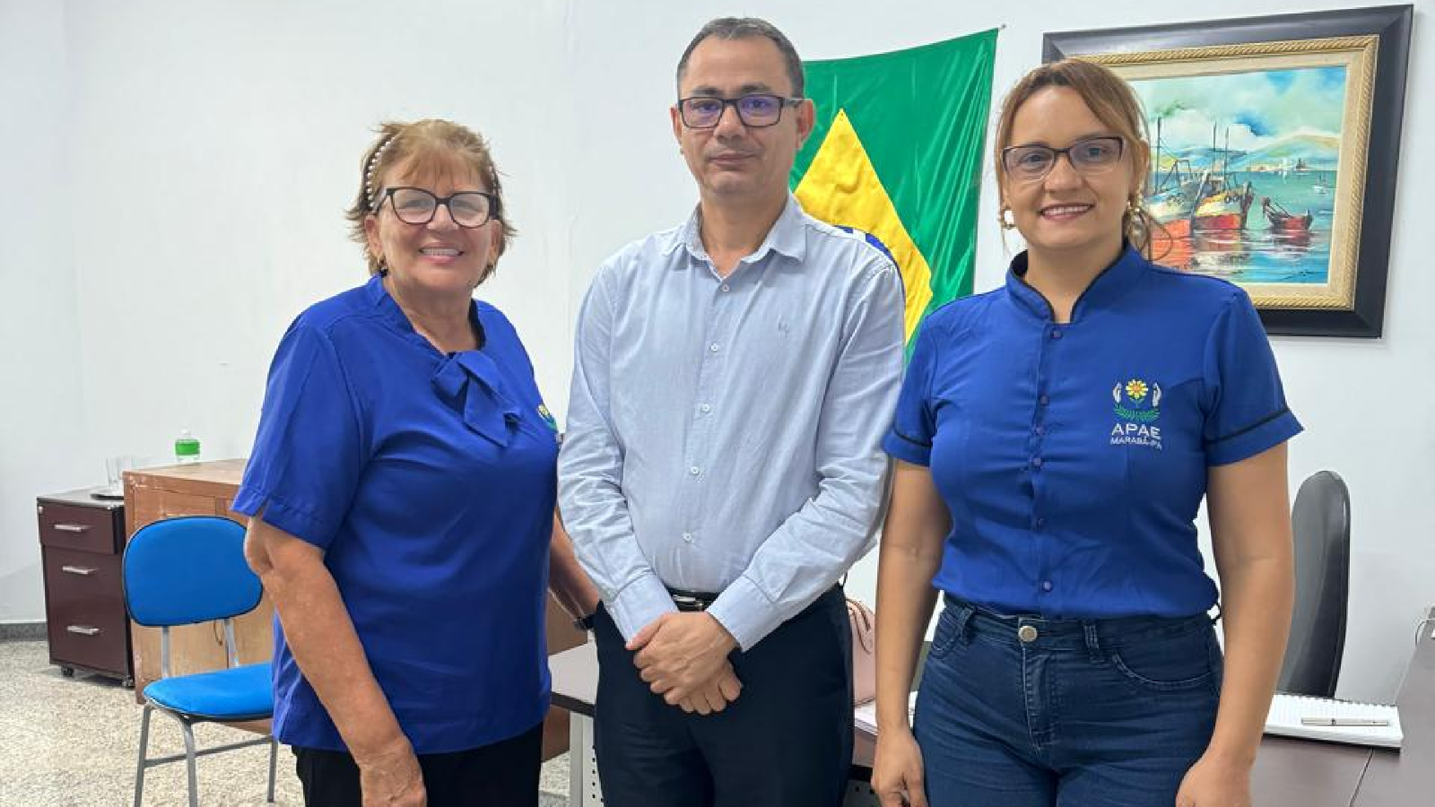 A visita de cortesia ao Secretário Municipal de Saúde de Marabá, Sr. Werbert Ribeiro Carvalho. 