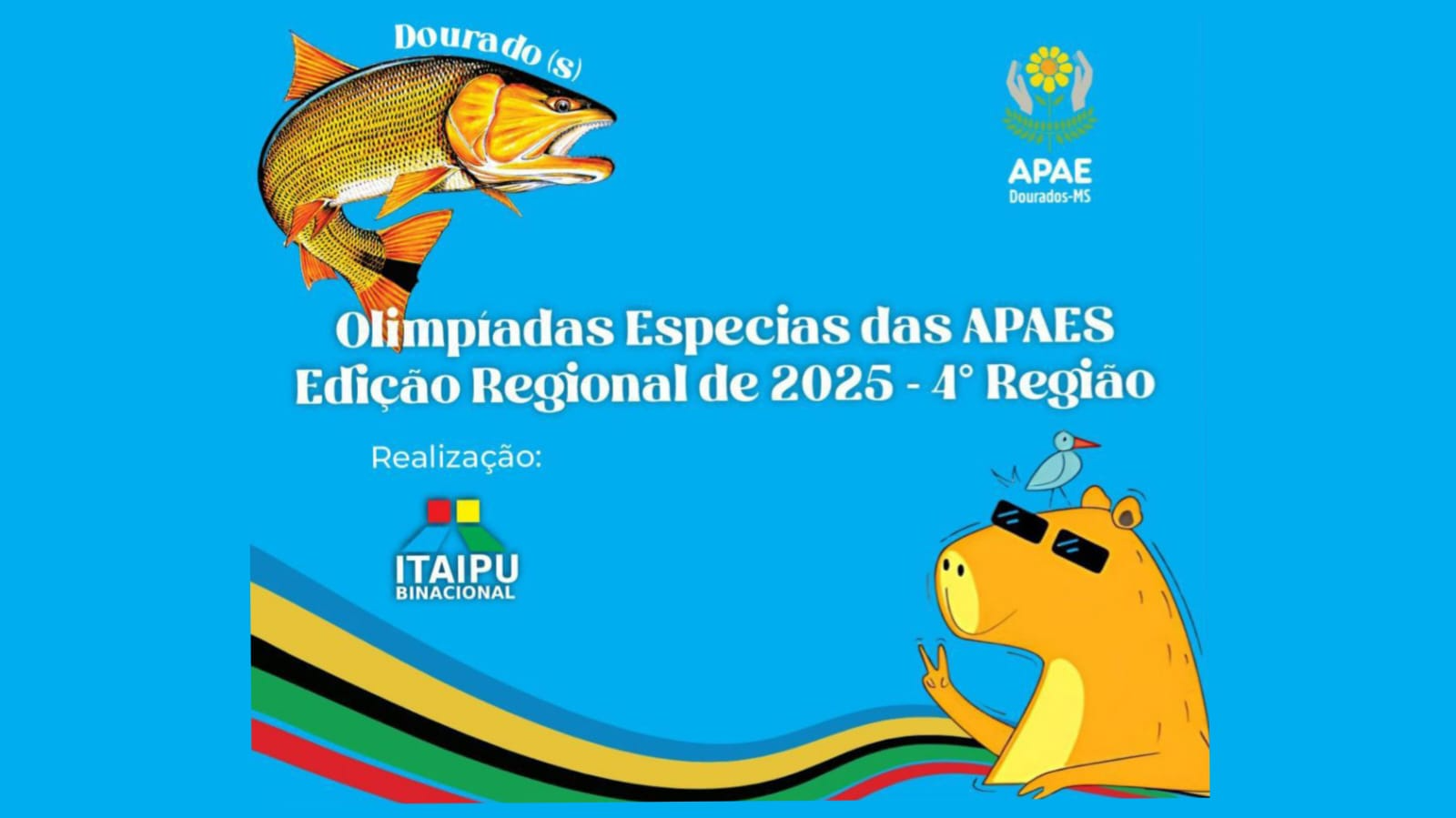 Nos dias 15 e 16 de Abril de 2025, acontecerão nossas Olimpíadas Especiais das APAES - Edição Regional em parceria com Itaipu Binacional.