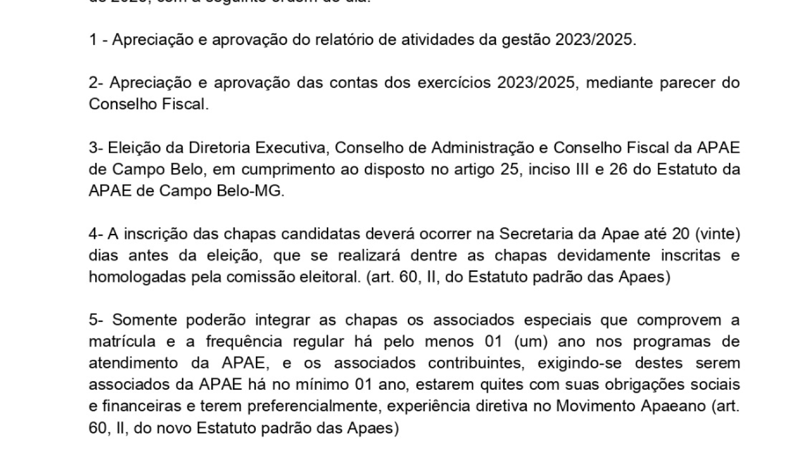 EDITAL DE CONVOCAÇÃO