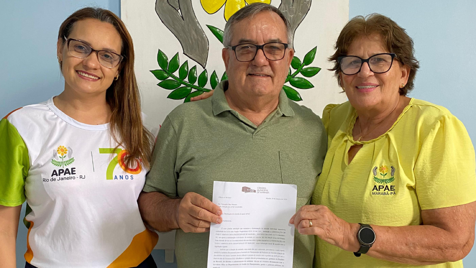 Destinação de Emenda Impositiva em apoio a manutenção e atividades da Apae de Marabá.