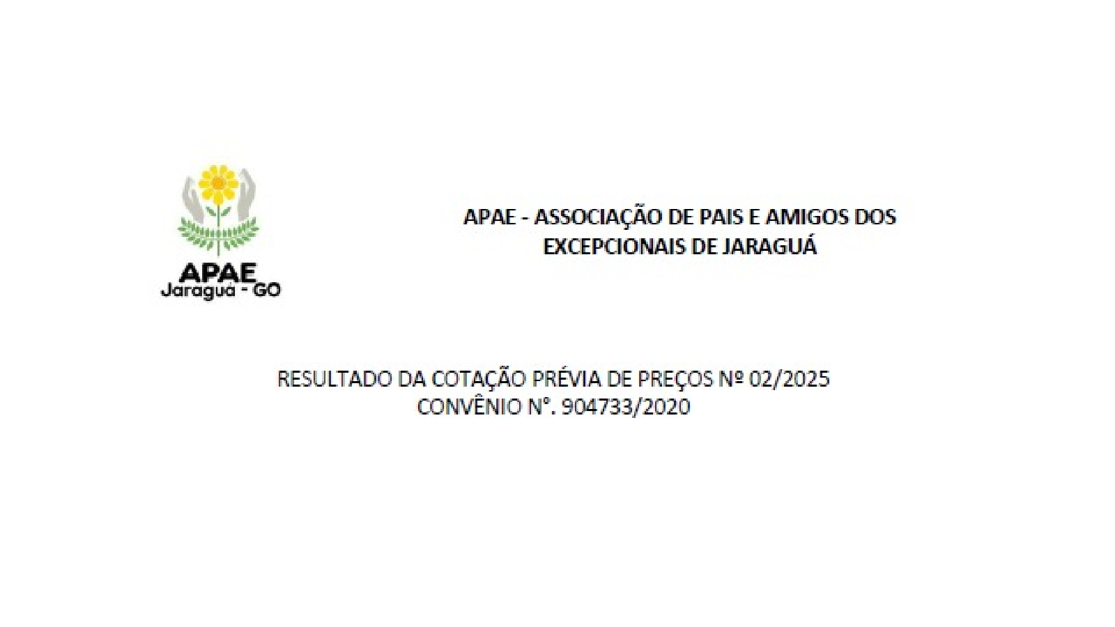  RESULTADO - CPP N° 02-2025 - CONVÊNIO N° 904733-2020
