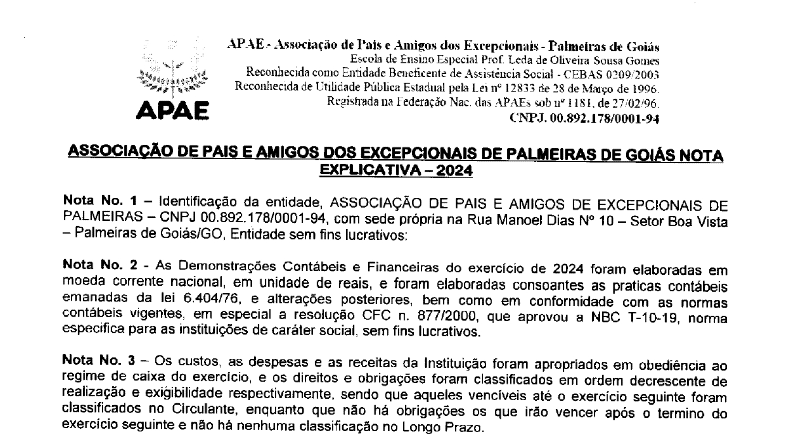 NOTAS EXPLICATIVAS DE 2024