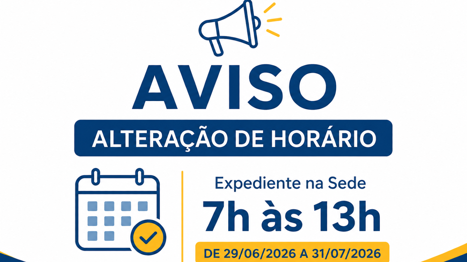 Alteração Temporária do Horário de Expediente